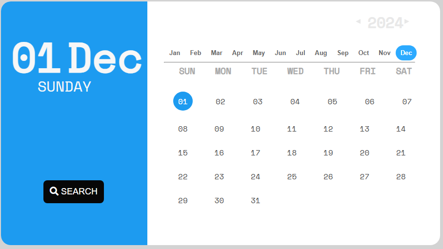 Preview of Dynamic Calender